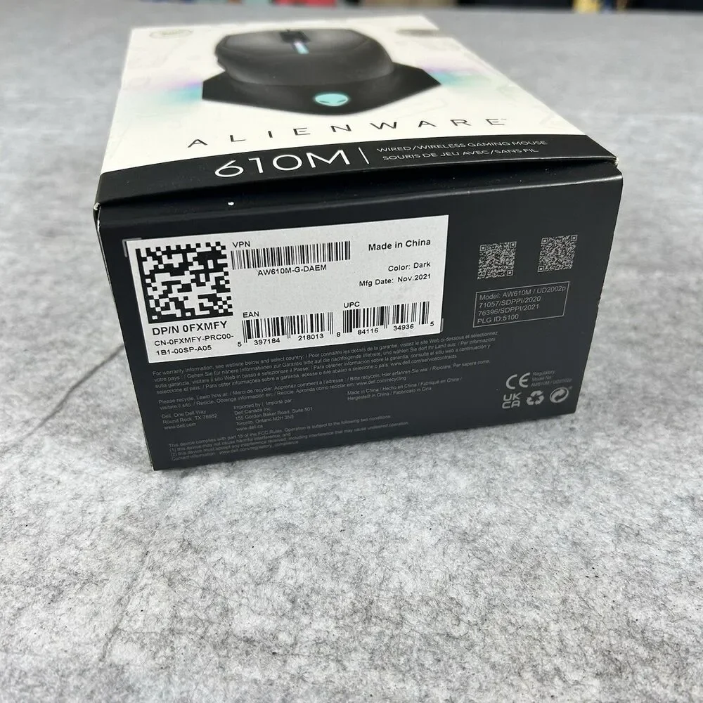Alienware AW610M Wired/Wireless Gaming Mouse - Dark Side of The Moon